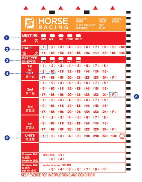 singapore pools horse racing odds|Race Result .